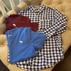 Lot of like new Boys Abercrombie & Fitch shirts, size 13/14